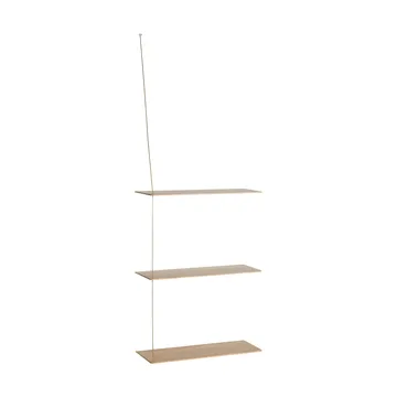 Stedge 置物架 - 白蜡木-黄铜，60cm，3层搁板 - Woud