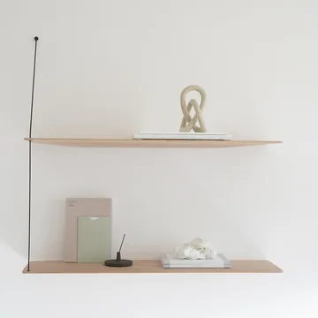 Stedge 墙面搁板80cm - 白色涂漆橡木 - Woud