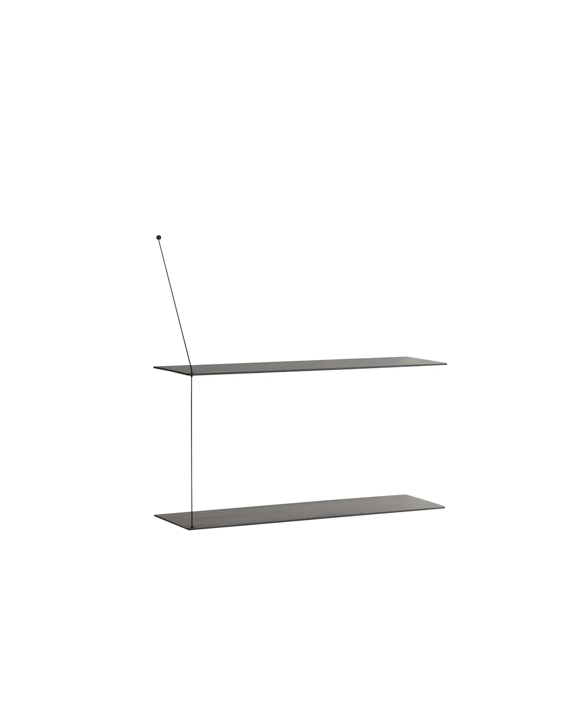 Stedge 墙面搁板80cm, 黑色喷漆箱体 Woud