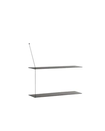 Stedge 墙面搁板80cm - 黑色喷漆箱体 - Woud