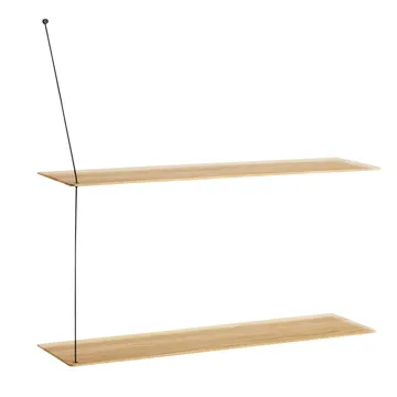 Stedge 墙面搁板80cm - 白色涂漆橡木 - Woud