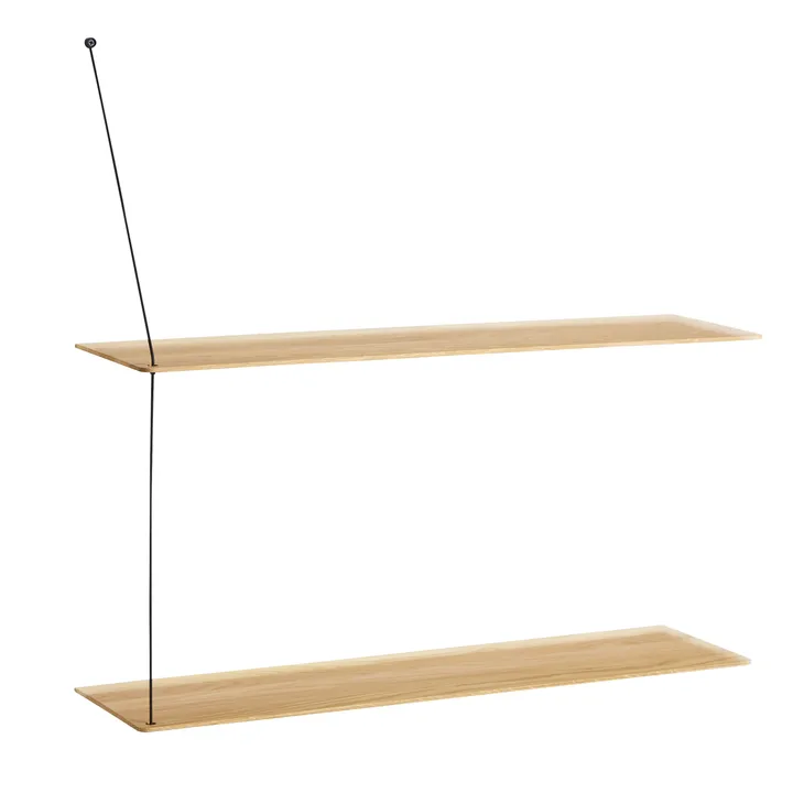 Stedge 墙面搁板80cm - 白色涂漆橡木 - Woud