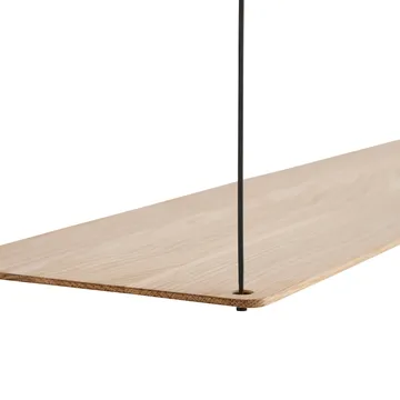 Stedge 墙面搁板80cm - 白色涂漆橡木 - Woud