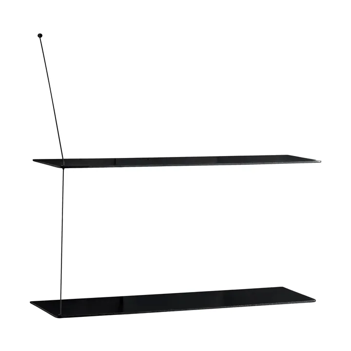 Stedge 置物架 - 黑色橡木，80cm，2层搁板 - Woud