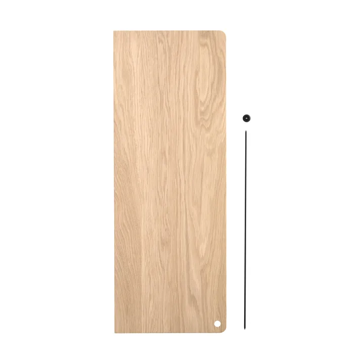 Stedge Add-on 置物架 - 白色涂蜡橡木-黑色，60cm - Woud