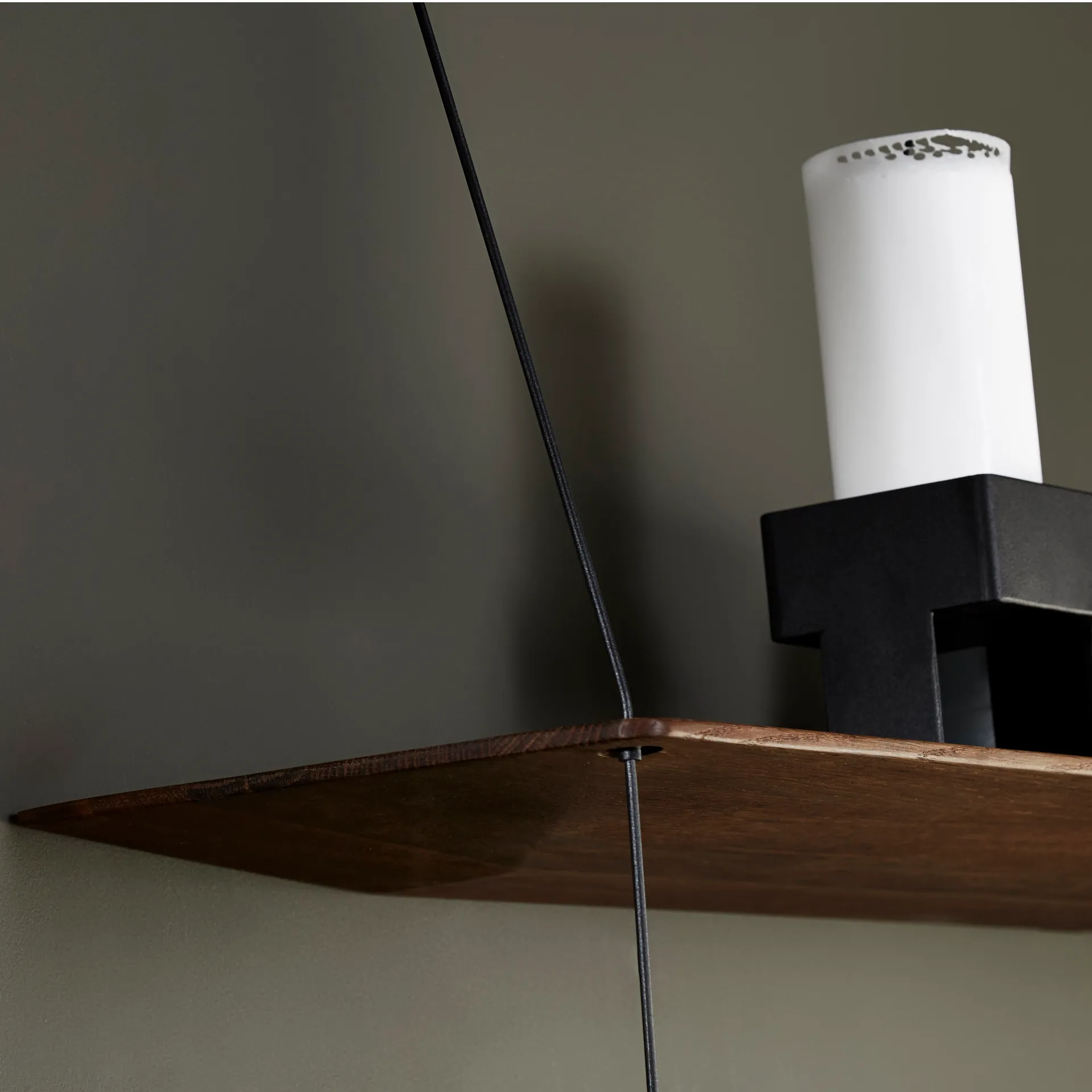 Stedge wall 架子 80 cm, 烟熏橡木 Woud