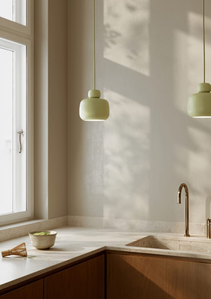 Stone 吊灯 小, Matcha green Woud