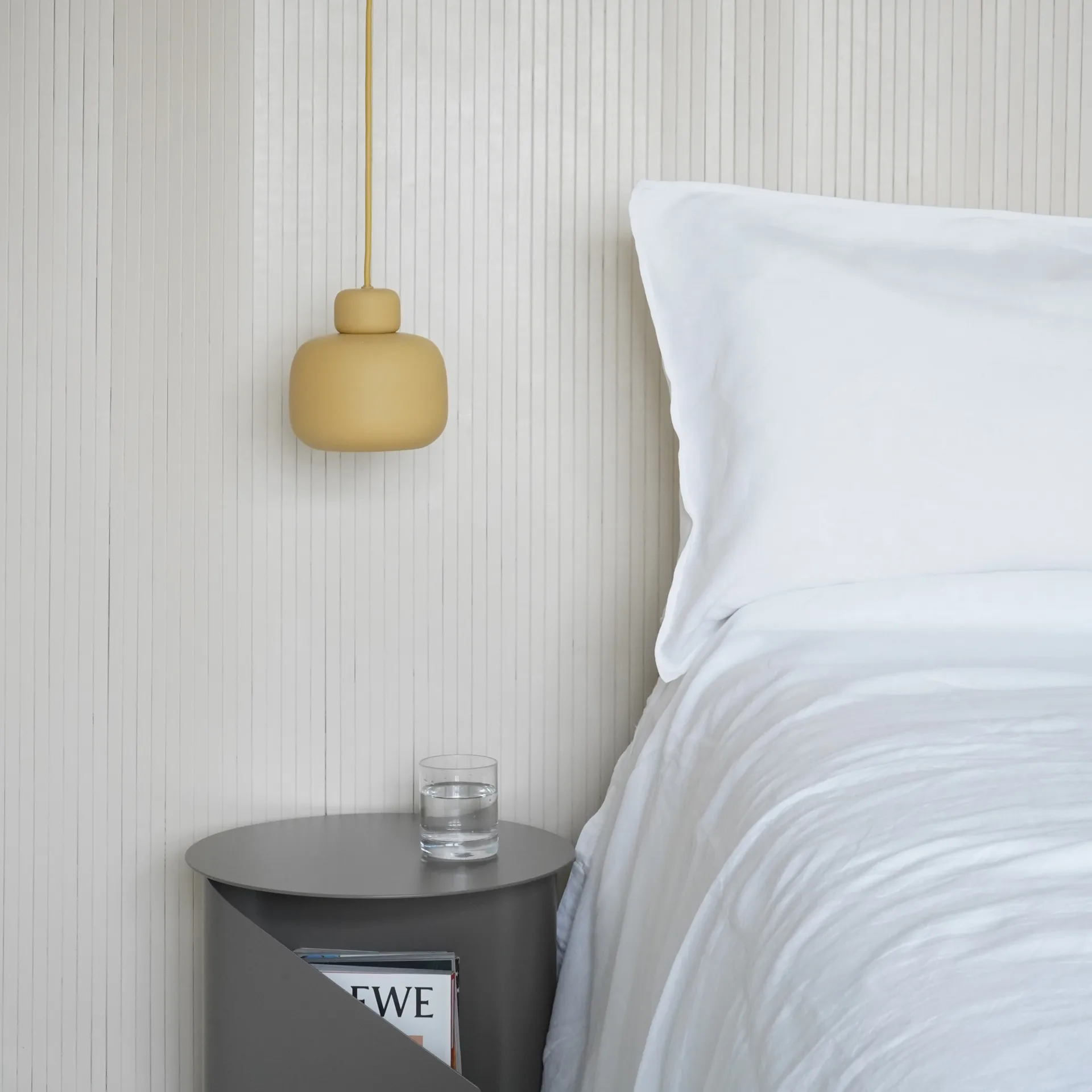 Stone 吊灯 小, 芥黄色 Woud