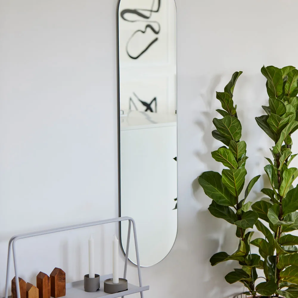A-Wall Mirror, Soft 灰色, small Zone Denmark