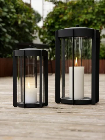 Firefly Lantern 蜡烛灯笼35cm - 黑色 - Zone Denmark