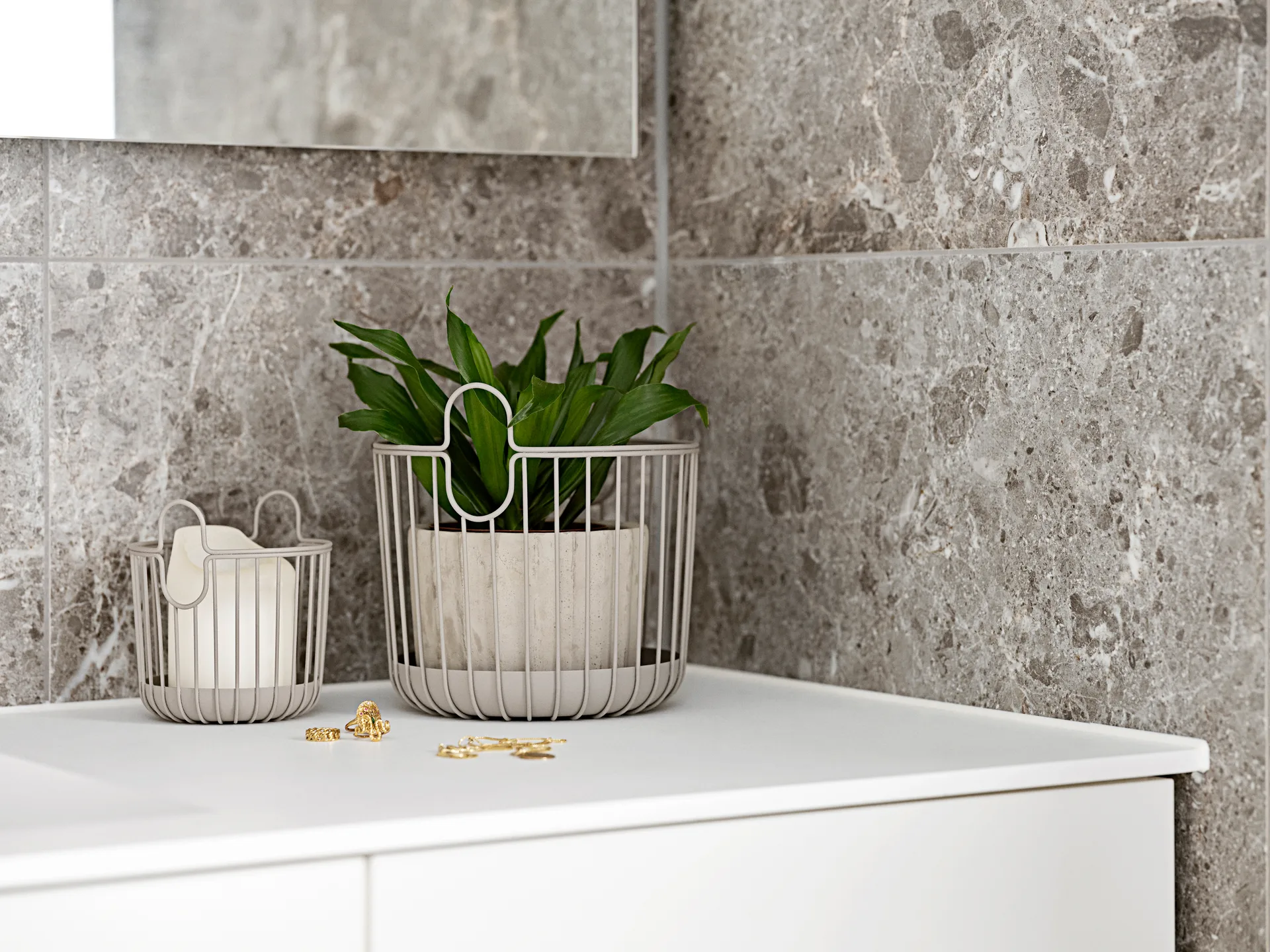 Inu basket 10.5x13.5 cm, 灰褐色（Taupe） Zone Denmark