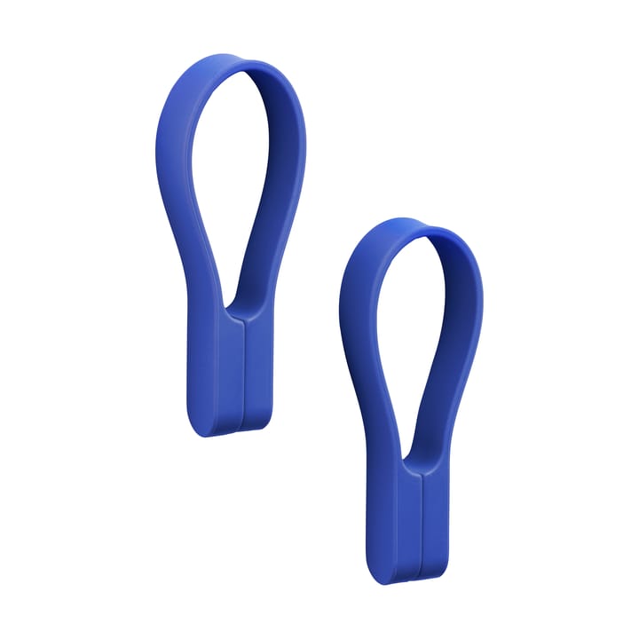 Loop 毛巾 衣架/架子 magnets 两件套装 - 靛蓝 蓝色 - Zone Denmark