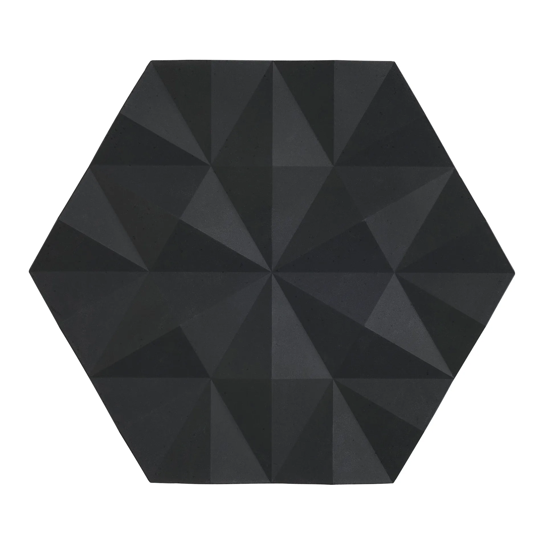 Ori Facet trivet 14x16 cm, 黑色 Zone Denmark