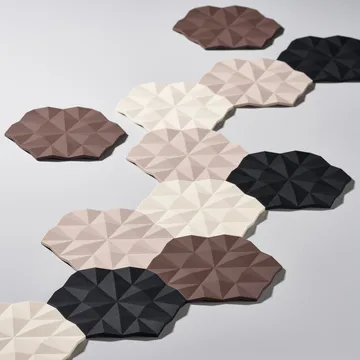 Ori Facet trivet 14x16 cm - 黑色 - Zone Denmark