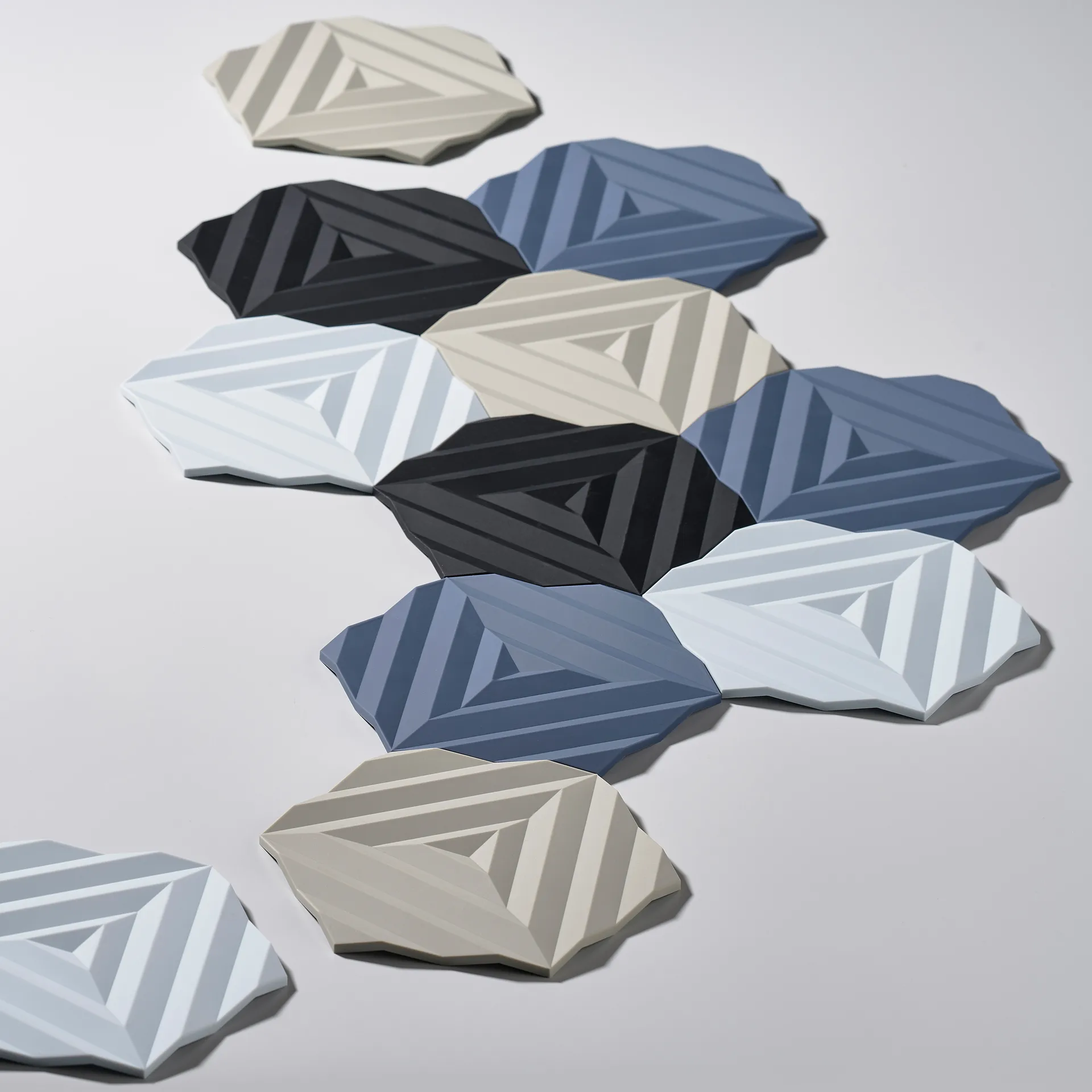 Ori Fold trivet 14x16 cm, bit of 蓝色 Zone Denmark