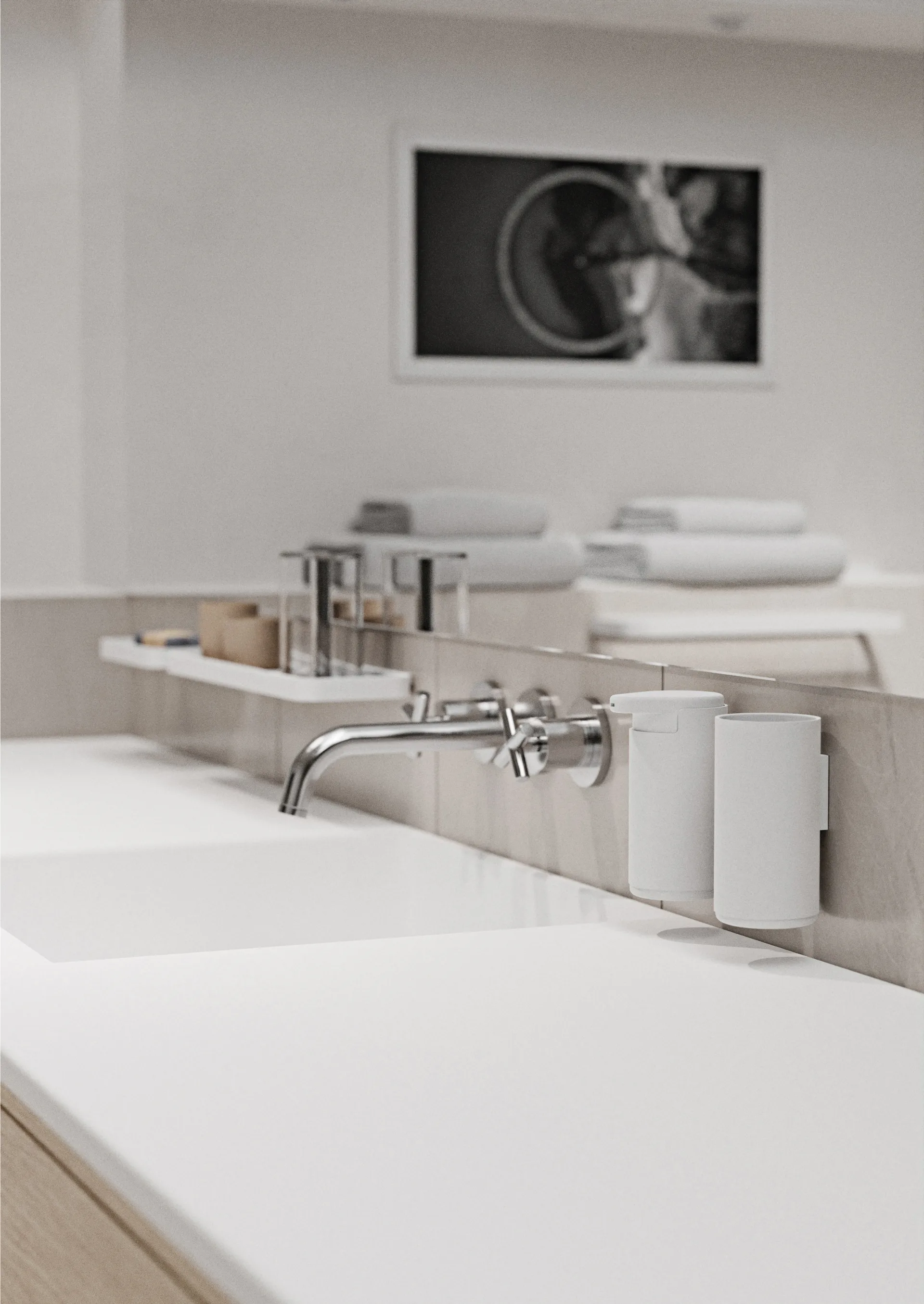 RIM tooth brush 马克杯 - wall hanging 13.6 cm, 白色 Zone Denmark