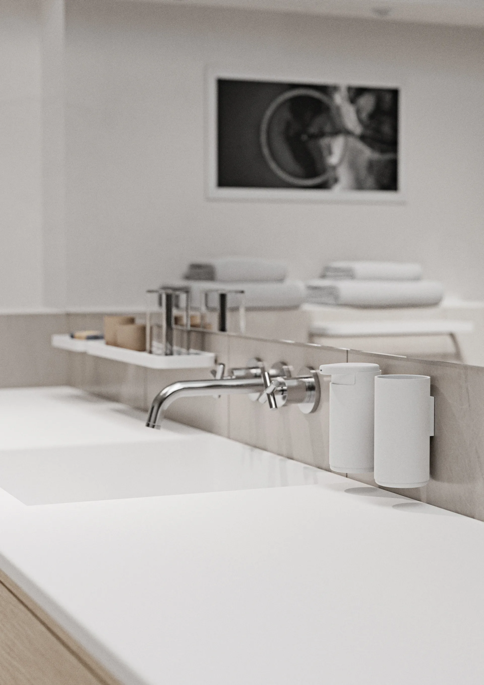 RIM 皂液器 - wall hanging 14.4 cm, 白色 Zone Denmark