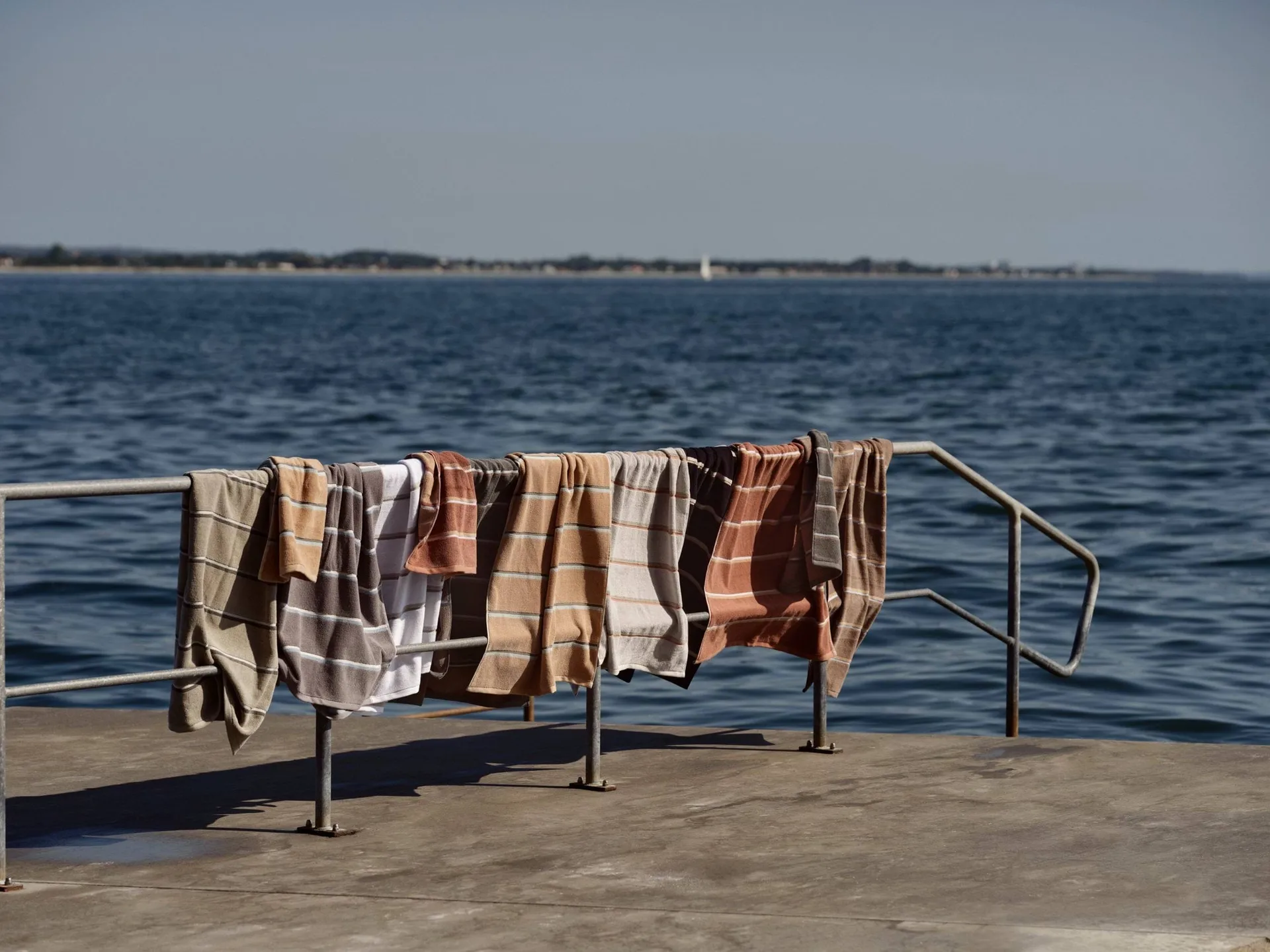 Sauna 桑拿系列 毛巾, 灰褐色_驼色_天蓝色_50x100cm Zone Denmark