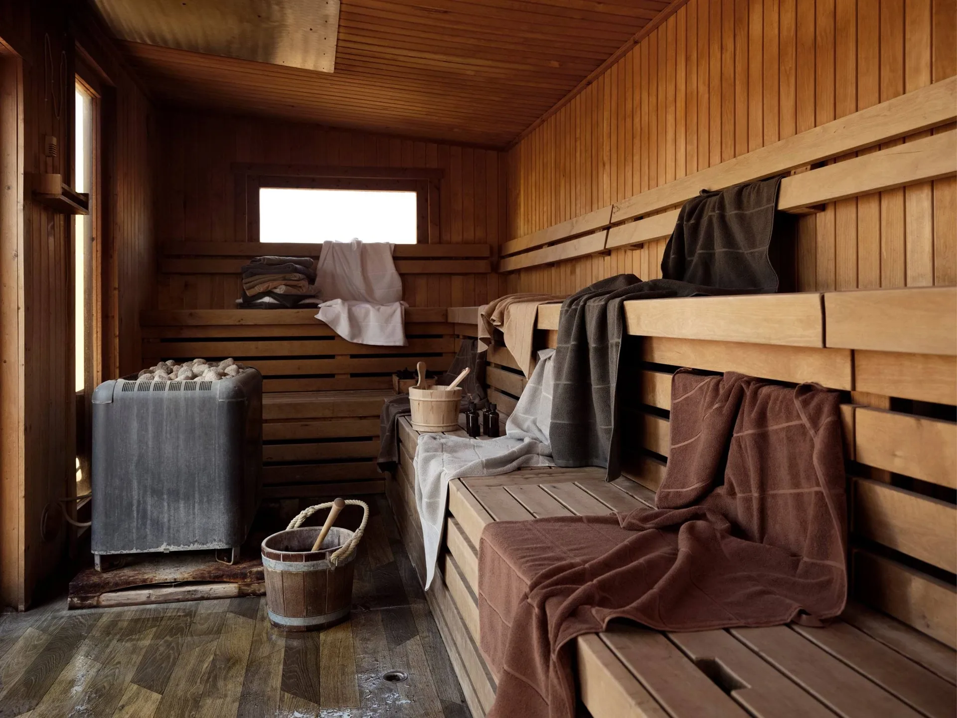 Sauna 桑拿系列 毛巾, 灰蓝雾色_柔灰色_70x140cm Zone Denmark