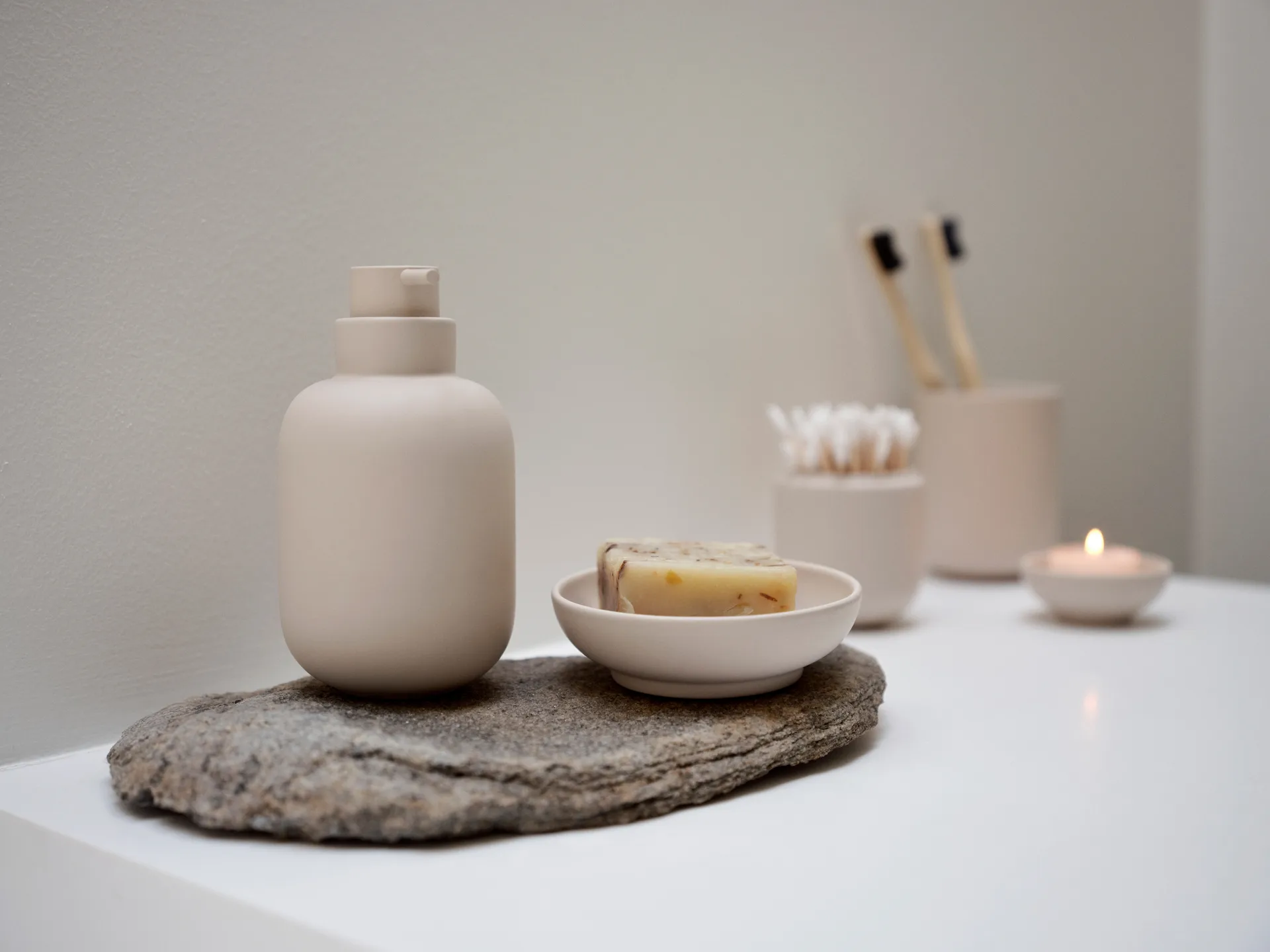 Sensu 罐子 （含盖子） Ø6.5x9 cm, 沙色 Zone Denmark