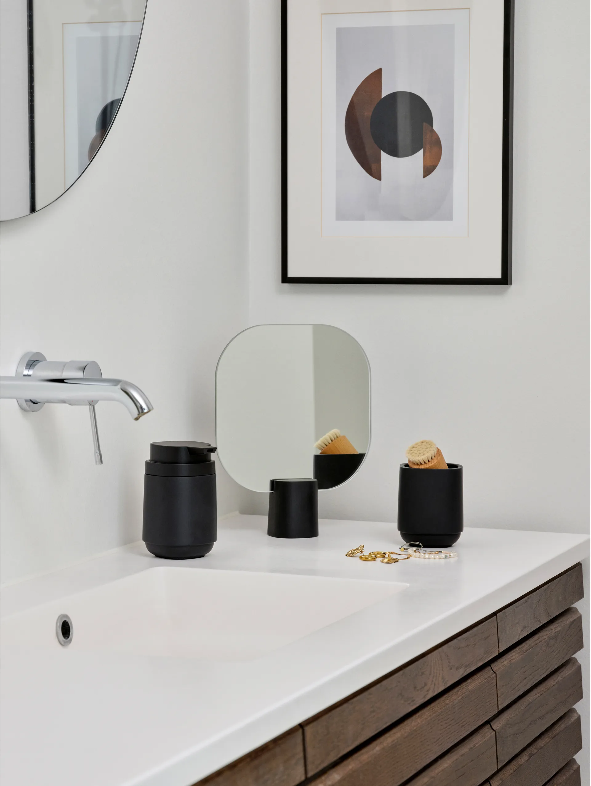 Time 桌面镜 26.5 cm, 黑色 Zone Denmark