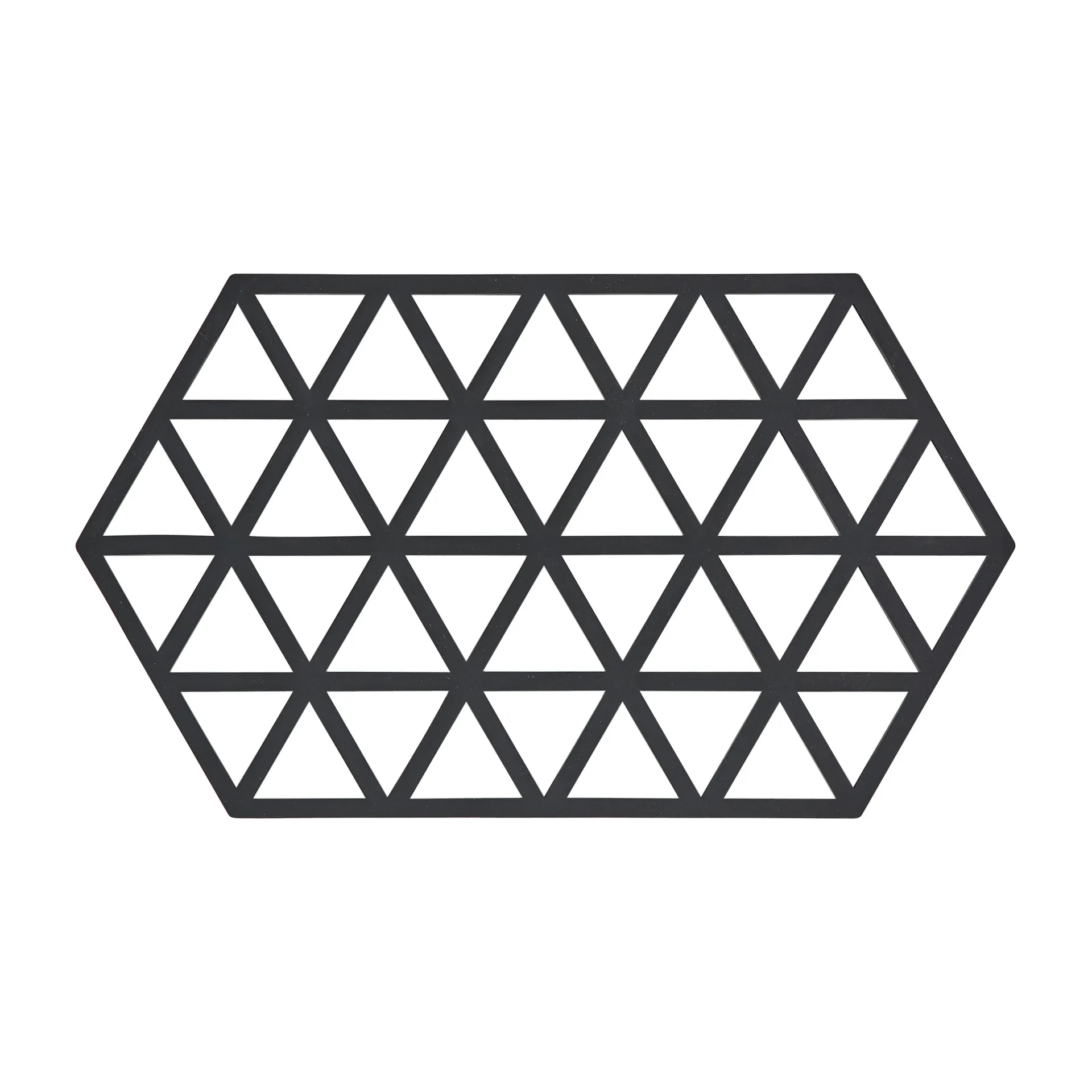 Triangles trivet 14x24 cm, 黑色 Zone Denmark