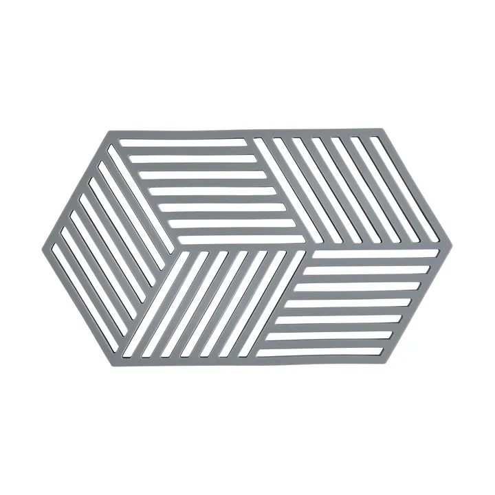 六边形隔热垫大号 - 冷灰色 - Zone Denmark