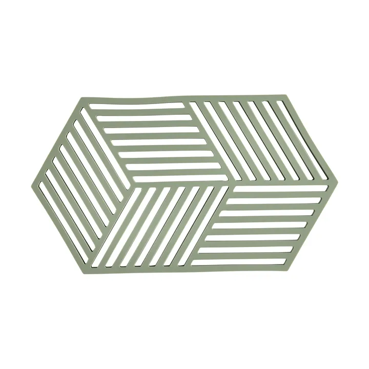 六边形隔热垫大号 - 迷迭香绿 - Zone Denmark
