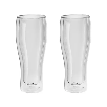 手工双层隔热硼硅玻璃啤酒杯（两只装） - 2-pack - Zwilling