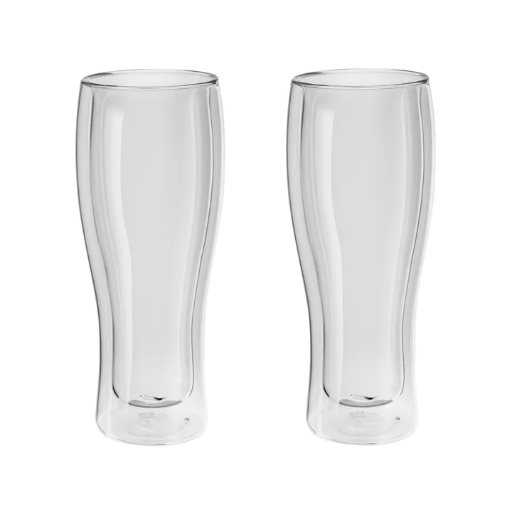 手工双层隔热硼硅玻璃啤酒杯（两只装） - 2-pack - Zwilling