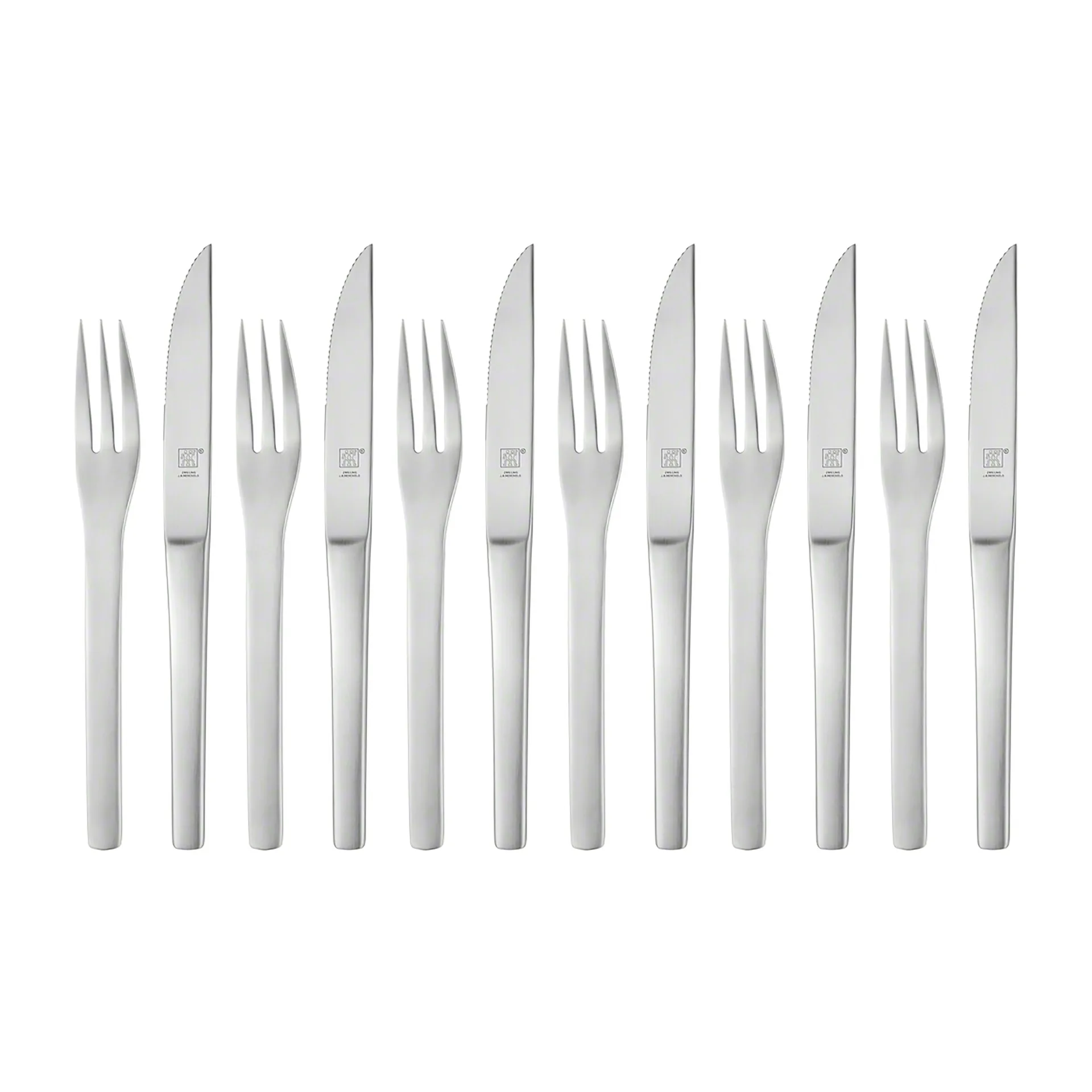 Zwilling Melbourne 烧烤餐具 12件, 哑光不锈钢 Zwilling