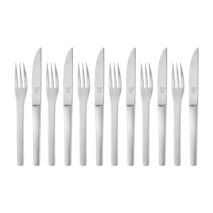 Zwilling Melbourne 烧烤餐具 12件 - 哑光不锈钢 - Zwilling