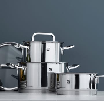 Zwilling Moment S 锅具套装 3 件 - 不锈钢-黑色 - Zwilling