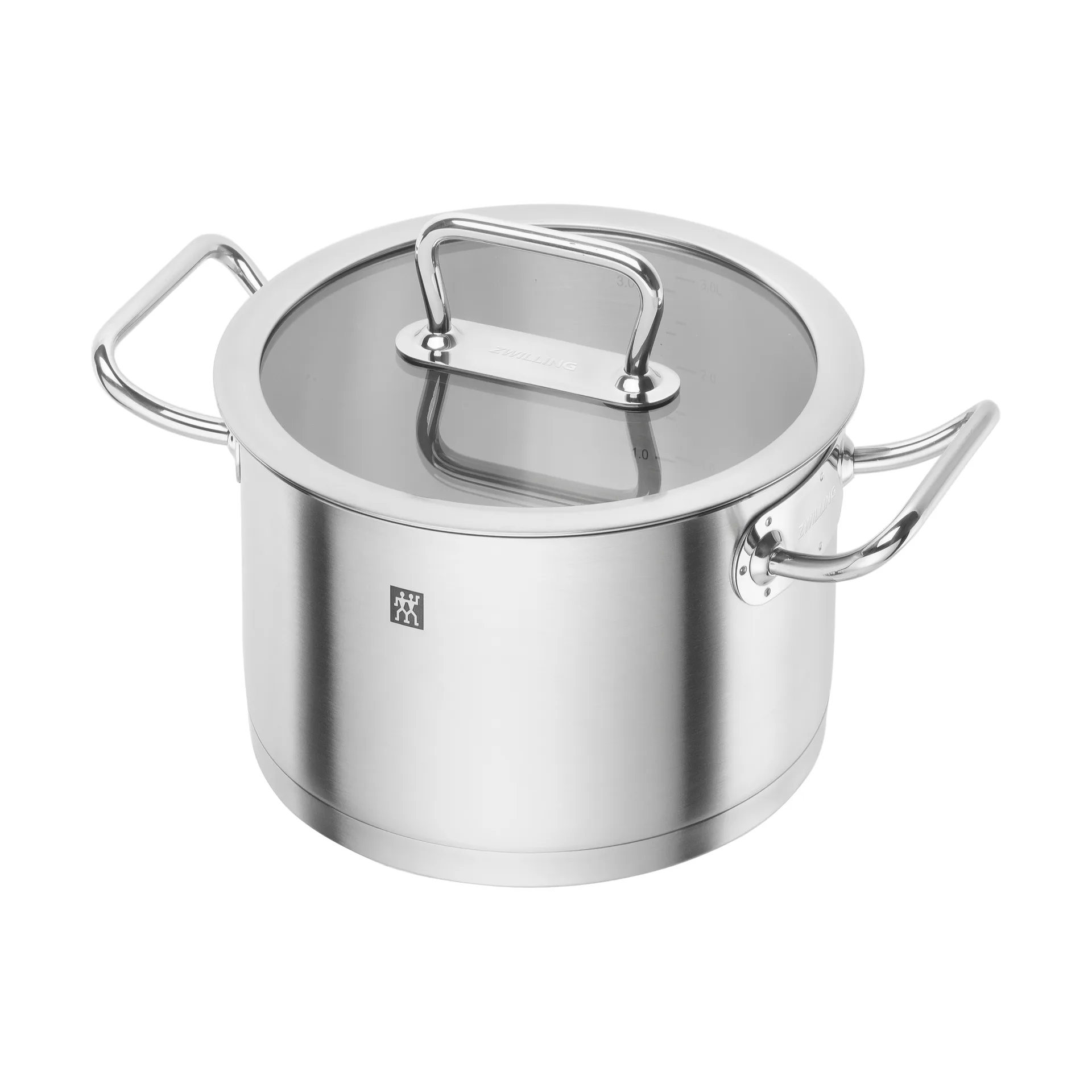 Zwilling Pro不锈钢高身炖锅带玻璃盖, 3.5L Zwilling