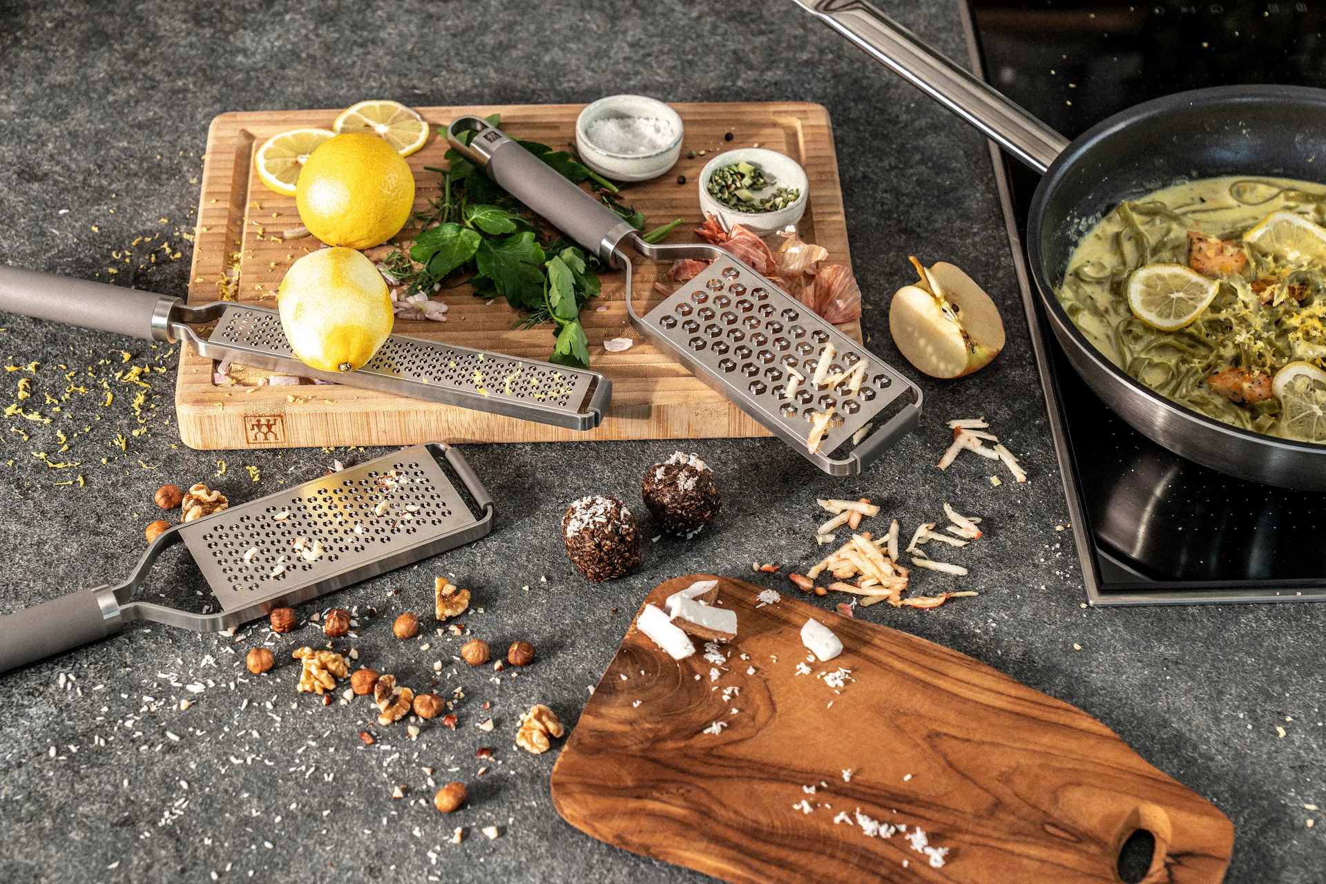Zwilling Pro细孔刨丝器Z cut 34cm, 灰色配不锈钢 Zwilling