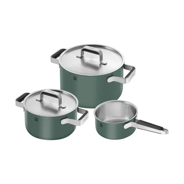 Zwilling Pure不锈钢单柄锅套装5件套 - 绿色 - Zwilling