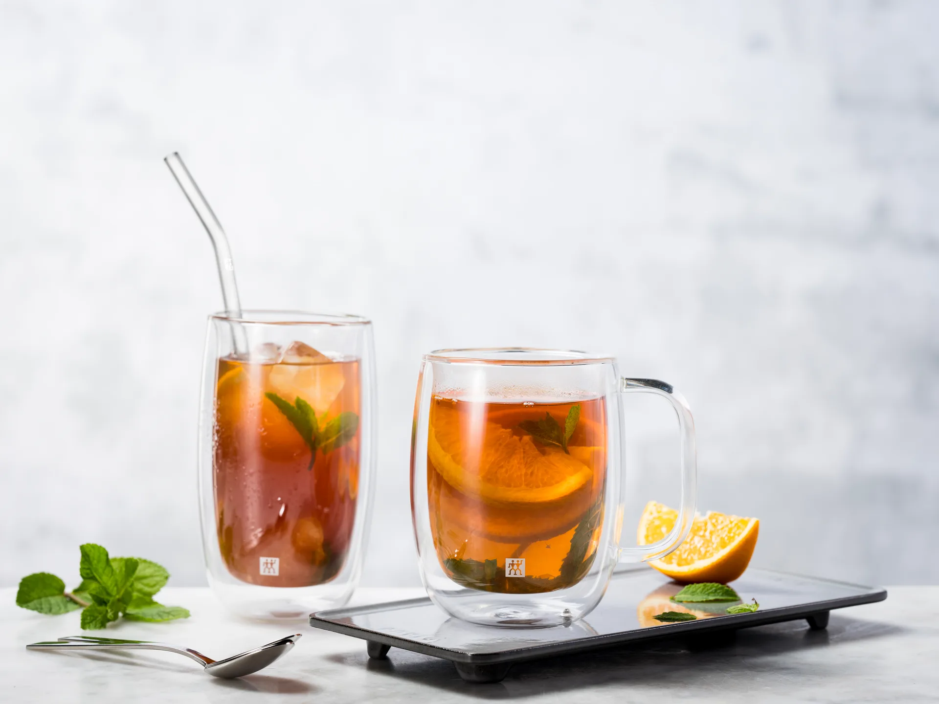 Zwilling Sorrento straws with bend 四件套装, Clear Zwilling