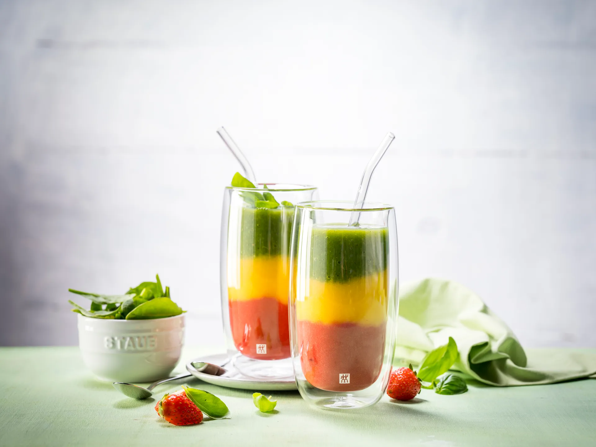 Zwilling Sorrento straws with bend 四件套装, Clear Zwilling