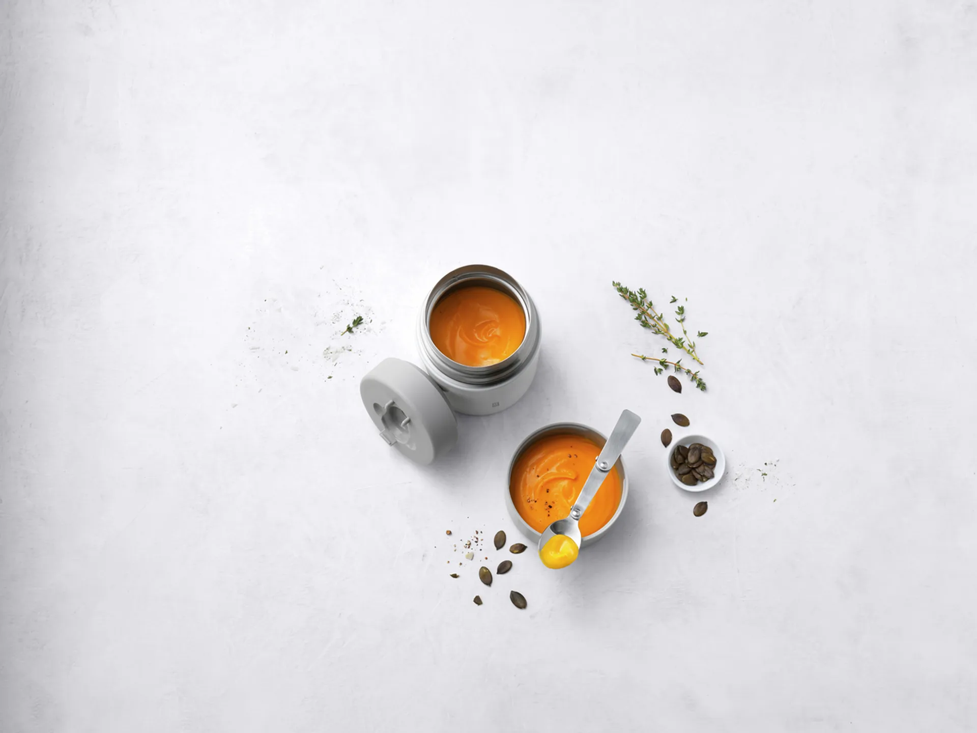 Zwilling Thermo lunch box 0.7 L, 银色-白色 Zwilling