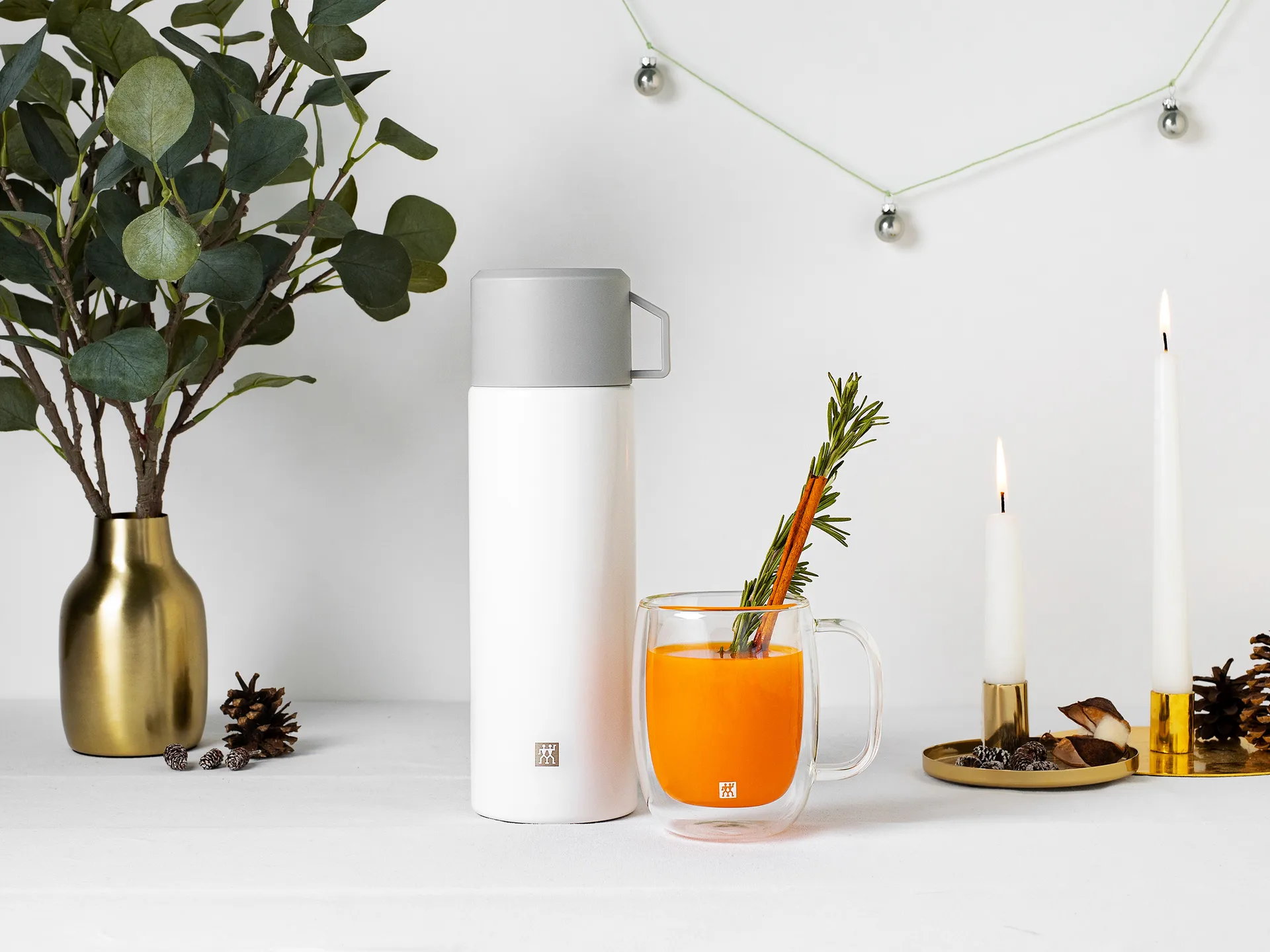 Zwilling Thermo Thermos flAsh 1 L, 银色-白色 Zwilling