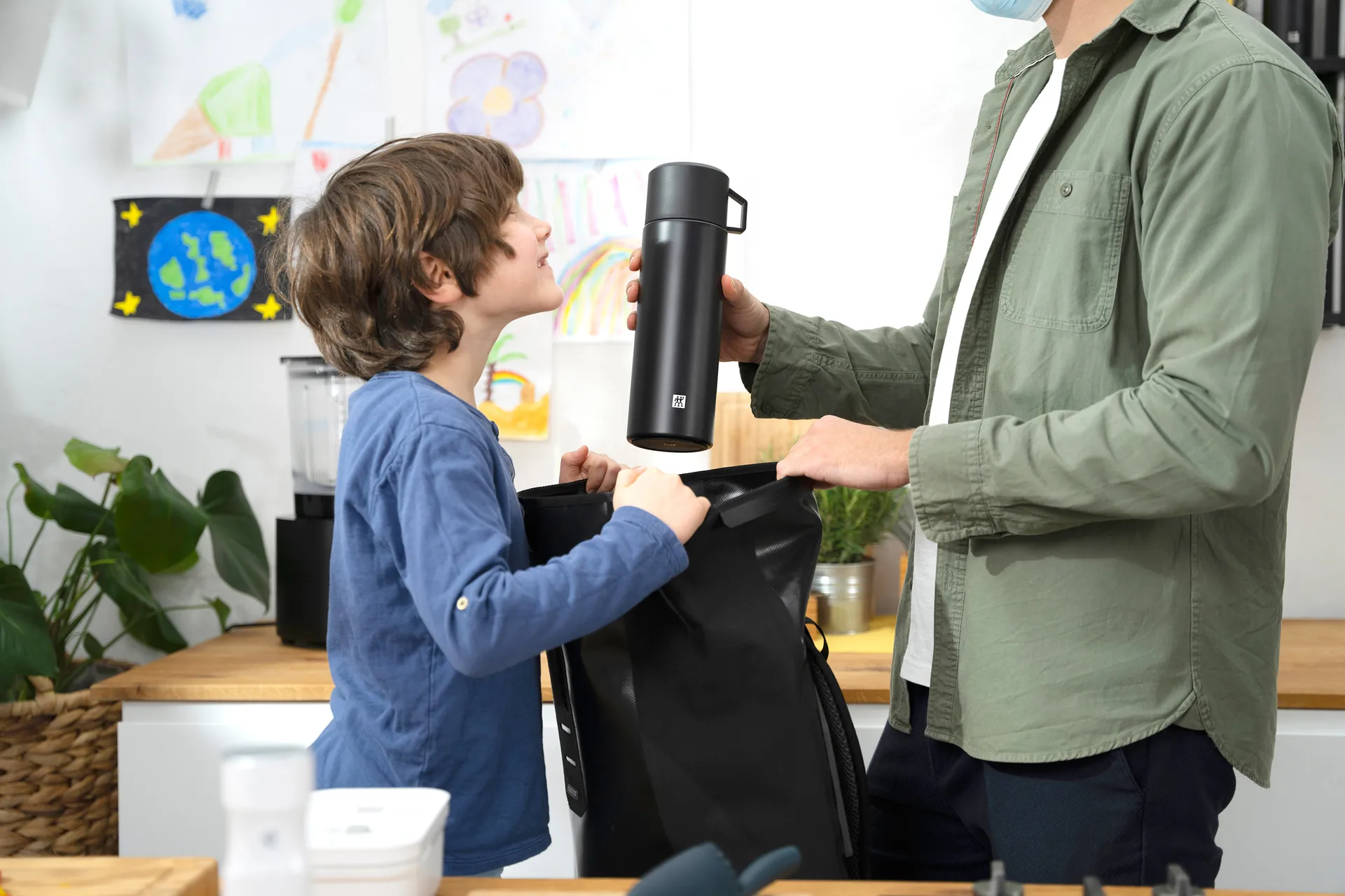 Zwilling Thermo Thermos flAsh 1 L, 黑色 Zwilling