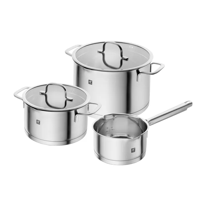 Zwilling TrueFlow 奶锅套装 3件 - 银色 - Zwilling