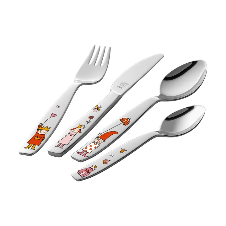 Zwilling Twin kids儿童餐具套装4件套 - Emelie公主图案 - Zwilling