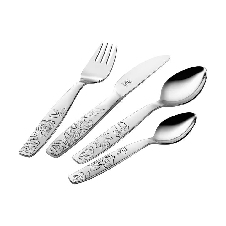 Zwilling Twin kids儿童餐具4件套 - 丛林绿色 - Zwilling