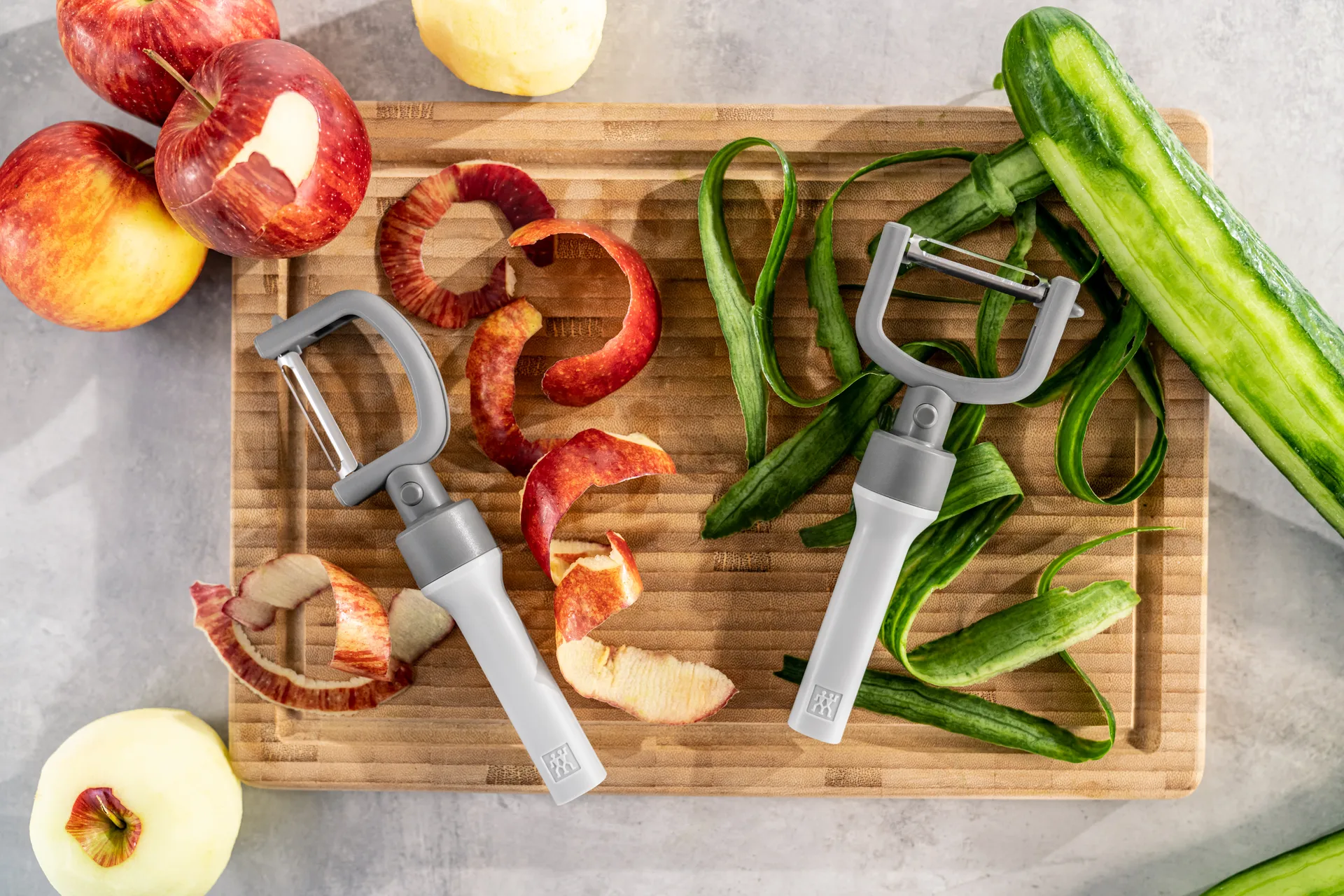 Zwilling 双立人二合一塑料削皮刀, 灰色 Zwilling