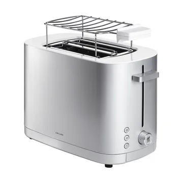 Zwilling烤面包机带面包加热架双短槽 - 银色 - Zwilling